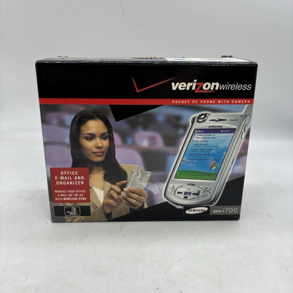 Vintage Samsung SPH-i700 Pocket PC Phone Windows Mobile 2023 w Extended Battery